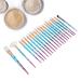 20-Piece Professional Makeup Brushes Set - Portable Soft Fiber Cosmetic Brush Kit for Face & Eyes - Buy Online on SooperMarket.com