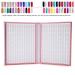 Nail Color Card Viewing Book | 216 Nail Polish Palette & Display Folder | Nail Art Accessories & Presentation Board - Buy Online on SooperMarket.com