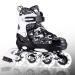 Kuxuan Skates Adjustable Inline Skates for Kids and Youth with Full Light Up Wheels Camo Outdoor Roller Blades Skates for Girls and Boys Beginner Black Came Large(Kids 3-6 US)