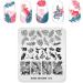 Alexnailart Stainless Steel Nail Stamping Template - Manicure Nail Art Decoration NA043 - Buy Online on SooperMarket.com