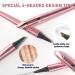 Microblading Eyebrow Pencil Kaluofan Microblading Eyebrow Pen Eyebrow Pencil Microblading Long-lasting Waterproof Creat Natural and Unique Makeup Look(Dark Brown) - Buy Online on SooperMarket.com
