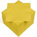 HEKU 100 single-colored napkins 3-layer 33x33cm i Uniform quality for events & gastronomy I practical 5-pack I highly absorbent and stylish yellow