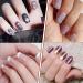 Luvadeyo Nail Stamp Set - 1 Piece French Nail Manicure Kit with 8 Stamps & Scraper for Perfect Nail Art - Buy Online on SooperMarket.com