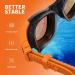 SwimStars Adult Swim Goggles - Anti-Fog UV Protection, No Leaking, Orange/Black Mirrored Lens for Pool & Open Water Swimming - Buy Online on SooperMarket.com