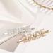 Bride Hair Clips - 2 Pcs Gold & Silver Rhinestone Letter Bobby Pins - Buy Online on SooperMarket.com