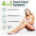 Foot Cure Exfoliator & Callus Remover Pedicure Set - Includes Foot File, Tea Tree Oil Soak, Urea Cream, USA Made - Buy Online on SooperMarket.com