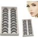 Clearance!Sumen 10 Pair Thick Long Black Cross False Eyelashes Makeup Eye Lash Extension - Buy Online on SooperMarket.com