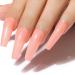 AIMEILI Peach Glitter Shimmery Gel Nail Polish 10ml - Soak Off UV LED Nail Lamp Gel Polish for Sparkly Natural Nail Art - Buy Online on SooperMarket.com