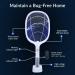 2 in 1 Electric Bug Zapper | USB Rechargeable Mosquito Trap Lamp & Racket | Powerful Grid | Safe for Home & Outdoor | Pack of 1 - Buy Online on SooperMarket.com