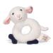 Apple Park Lamby Soft Teething Ring Baby Toy - Hypoallergenic  100% Organic Cotton