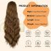 YEESHEDO Brown Long Wavy Ponytail Hair Extension - 26 Dirty Blonde Synthetic Clip-in Hairpiece for Women - Buy Online on SooperMarket.com