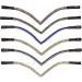 Premium Glitter Horse Stirring Strap & Leather Headband | Curved Bridle Straps for Warmbloods Thoroughbreds & Ponies - Full Black/LCT - Buy Online on SooperMarket.com