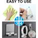 Funincrea 2-Pack Shaver Holder | Self-Adhesive Stainless Steel Hooks for Shower Razors Towels & More - Gray - Buy Online on SooperMarket.com