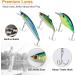 PLUSINNO 253/108pcs Fishing Accessories Kit - Tackle Box with Lures, Hooks, and Blades for Bass, Bluegill, Crappie - Buy Online on SooperMarket.com