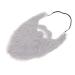 Gray Fake Beard with Elastic Band Lightweight & Soft Plush Cloth Trick Playing Suitable for Party Festival Performances