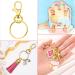 Paxcoo 100pcs Gold Keychain Rings Kit - 50 Key Chain Hooks + 50 Key Rings for Resin Craft & Acrylic Blanks - Bulk DIY Keychain Making Supplies - Buy Online on SooperMarket.com