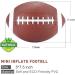 Stylife Mini Inflatable Football 7.5 Inch Playground Ball for Kids & Junior Outdoor Games - Brown - Buy Online on SooperMarket.com