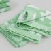 12 Pack Clover Washcloths - Soft & Absorbent Face and Body Wash Cloths in Mint Green - Buy Online on SooperMarket.com