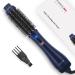 One-Step Hair Dryer Brush PARWIN PRO BEAUTY Blow Dry Hair Brush 4 in 1 Hot Brushes for Hair Styling Drying Volumizing Straighten Negative Ion Care Hot Air Brush 1000W Prussian Blue 2. Prussian Blue - Rund