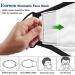 Euroca Cloth Face Mask 3 Layer Reusable Washable Adjustable with Filter Pocket for Adult -1 Mask with 10 Filters Mauve Small - Buy Online on SooperMarket.com