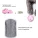 JEEZAO 2 Pack New Version Long Cat Self Groomer Wall Corner Grooming Brush Cat Massage Comb Scratcher with Catnip Bag and Ball Lengthen Comb Teeth (gray) - Buy Online on SooperMarket.com