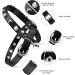Personalized Leather Cat Collar with Bell and Rhinestone - Adjustable Safety Collar for Cats and Kittens (Black, 7-10 Inch) - Buy Online on SooperMarket.com