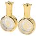 Yawdil 20ml Refillable Sample On Container Perfume Essential Gold Bottles Crystal Bottles Oil Glass Gold Electroplated Decorative Travel Empty Mini Carved Liquid Pressed Glass Bottle One Color RY0691 - Buy Online on SooperMarket.com