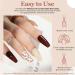 Modelones Gel Nail Polish 15ML Neutral Nude Gel Polish Color Soak Off LED Skin Tone Brown Color Nail Gel Polish Long Wear Nail Art Manicure at Home Gift - Buy Online on SooperMarket.com