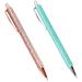 2 Pack Craft Weeding Pens Essential Adhesive Vinyl Tool Precision Needle Retractable Pin Pen for Craft Weeding Vinyl Air Release or Car Puncturing Installation Rose Gold and Turquoise Rose Gold & Turquoise