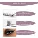Lash Extension Kit 72 Cluster Individual Natural Lashes with Bond & Seal, Tweezers, Glue Remover | Easy DIY at Home 10-16mm C/D Curl - OP01 - Buy Online on SooperMarket.com