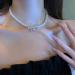 OralGos Elegant Pearl Necklace | Sparkling Bowknot Fashion Jewelry for Any Occasion - International Shipping - Buy Online on SooperMarket.com