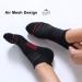 FITRELL Men's 6 Pack Ankle Running Socks Low Cut Cushioned Athletic Sports Socks Black+Red - Size 9-12 - Buy Online on SooperMarket.com