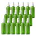 TIANZD 24 Pieces Empty 100 ml Green PET Plastic Fine Mist Pump Spray Bottles with White Top Portable Sprayer for Perfume Water Cosmetic Travel Containers Refillable 2x Funnel