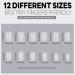 240 PCS Short Square Gel False Nail Tips Extension Kit | Full Cover Soft Gel | 12 Sizes | Nail Salon & DIY - Buy Online on SooperMarket.com