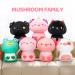Mewaii Soft Strawberry Cow Mushroom Pillow Stuffed Animal Plushie Toy - 8 Inch White Cow Plush - Buy Online on SooperMarket.com