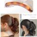 3 Pcs Banana Hair Clip Set for Women - Wave Hair Accessory in Black, Brown, Cream Amber - Buy Online on SooperMarket.com
