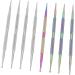 Nail Art Dotting Pen 8PCS 2 Way Dotting Pen Tool Metal Dotting Pen Nail Polish Colouring Pen Double Ended Nail Art Dotting Pen for Home DIY Salon Use - Buy Online on SooperMarket.com