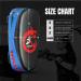 Flexzion Blue Curved Muay Thai Kick Pad for MMA, Karate, Taekwondo - Adjustable Forearm Strap - Buy Online on SooperMarket.com