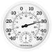 Indoor Outdoor Thermometer Hygrometer - 10 inch outer thermometers large numbers 2 in 1 thermometer hygrometer outside thermometer for terrace (White) white