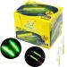 THKFISH Fishing Glow Sticks Rod Tip Glow Sticks Fishing Rod Floats Glow Stick Fishing Rod Night Fishing Light Fishing Green Fluorescent Light 100pcs(50bags) #M #L #XL #L (2.7X3.2mm)- 100pcs