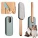 Cat hair remover lint removal clothing hairy lint brush for animal hair animal hair remover brush for clothing remove reusable lint brush (green)