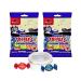 Toffee Sweets Walkers Assorted Selection with Chocolate Eclairs x 2 Bags 300g Bundle with Silver Window Lid Refillable On-the-Go Tin