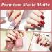 Matte Nail Varnish Quick Dry Nail Polish Velvet Finish Non Toxic Nail Polishes Water Based Formula Long Lasting Nail Polish Starter DIY For Women Party Salon Quick Dry No UV Needed 15ml 14# - Buy Online on SooperMarket.com