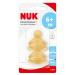 NUK First Choice+ Baby Bottle Teat 6-18 Months Latex with Large Feed Hole Anti-Colic 2 Count Yellow 2 Count (Pack of 1)