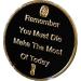 Memento Mori Skull Hourglass Medallion - Black Gold Death Reminder Coin - Buy Online on SooperMarket.com