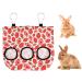 Rabbit Hay Feeder Hanging Hay Feeding Bag Rabbit Hay Feeder Bag Foldable Hay Storage Bag for Rabbit Guinea Pig Hamster Chinchilla (L)