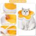 XINRUI 2 Pack Soft Cat Cone Collar Adjustable Soft Cone for Cats Recovery After Surgery Cute Protective Cat Recovery Collar for Kitten Puppies (Purple & Yellow) - Buy Online on SooperMarket.com