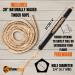 Fire Starter Survival Tool - Parrafin Wax Infused Hemp Rope - Bushcraft Essential for Flint and Steel - 39 Long Wick Tinder Cord - Buy Online on SooperMarket.com