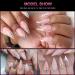 AORAEM Stiletto Nail Tips - 1000Pcs Acrylic False Nails Set with Bag (Short Clear+Natural) - Buy Online on SooperMarket.com