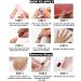 Nude Rainbow Clouds Press on Nails - Medium | Fake Nails for Women & Girls | Pink Full Cover Tips for Spring & Summer Salon - Buy Online on SooperMarket.com